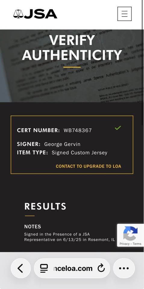 ✅ George Gervin “Iceman” Autographed Custom San Antonio Jersey #44 (JSA Witnessed) 🏀🔥