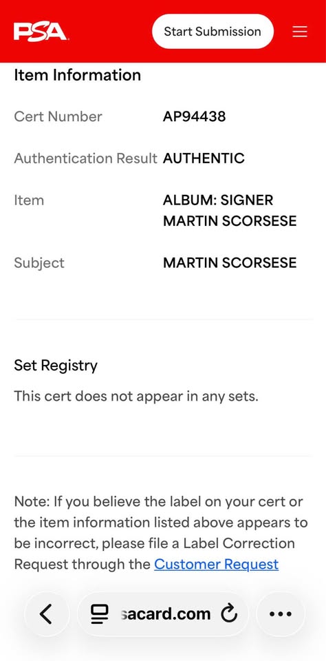 🎬 Martin Scorsese Signed “Raging Bull” LaserDisc (PSA/DNA Authentic)