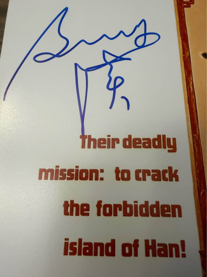 Enter the Dragon 16X20 Poster Signed by Bolo Yeung – ACOA Authenticated