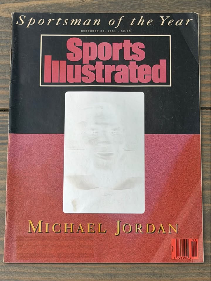 🏀 Michael Jordan – Sportsman of the Year | Sports Illustrated – December 23, 1991 (Hologram Cover)