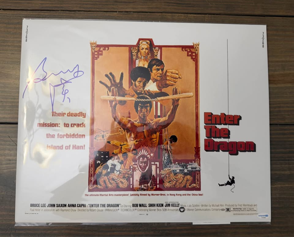 Enter the Dragon 16X20 Poster Signed by Bolo Yeung – ACOA