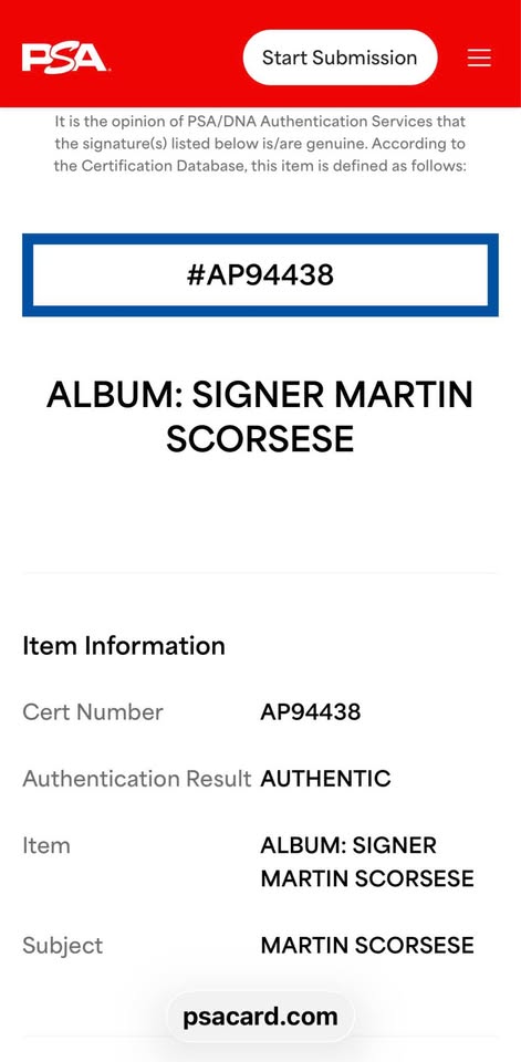 🎬 Martin Scorsese Signed “Raging Bull” LaserDisc (PSA/DNA Authentic)