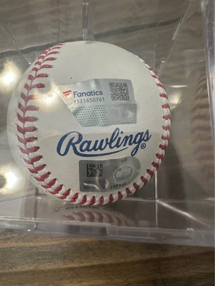 ⚾ David Justice Signed 1995 World Series Baseball (MLB & Fanatics Authenticated) ⚾