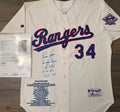 ⚾ Nolan Ryan Autographed Texas Rangers Authentic Jersey – Inscribed + Custom Stitched (JSA LOA)