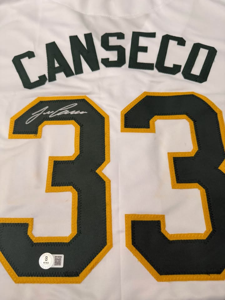 ⚾ Jose Canseco Signed Oakland A’s Jersey #33 – Beckett Witnessed