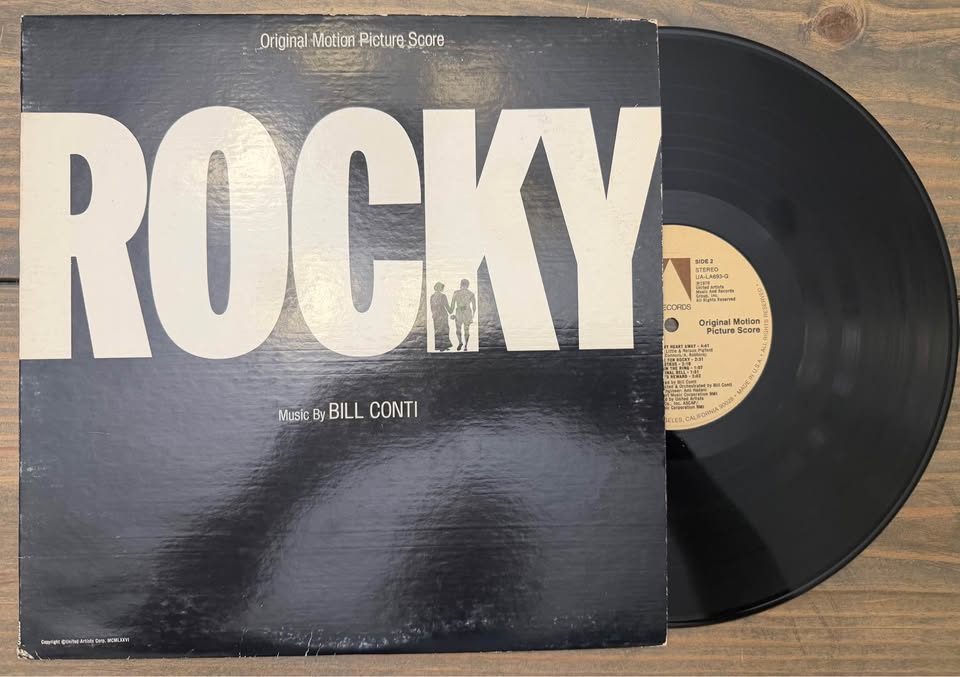 🎬 Vintage Rocky Original Motion Picture Score – Vinyl LP (Bill Conti) – Collectible Soundtrack