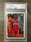 🏀 1996 Topps #171 Allen Iverson Rookie Card – PSA 10 Gem Mint 🏀