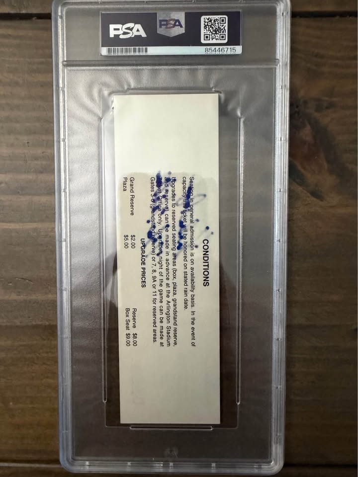 🔥 PSA GEM MINT 10 Nolan Ryan Auto Ticket – “7th No-Hitter” Inscription – PSA/DNA Certified – Texas