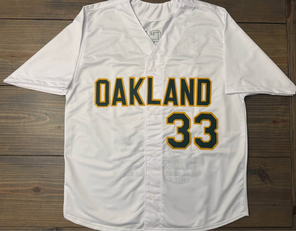 ⚾ Jose Canseco Signed Oakland A’s Jersey #33 – Beckett Witnessed