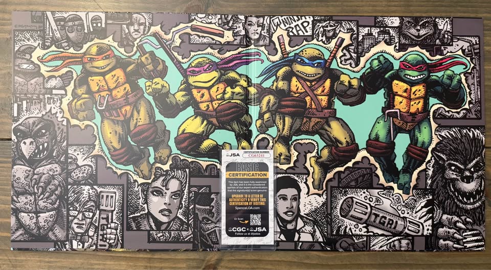 🐢🎶 Vanilla Ice Signed TMNT II “Secret of the Ooze” Vinyl LP – JSA Certified 🎶🐢