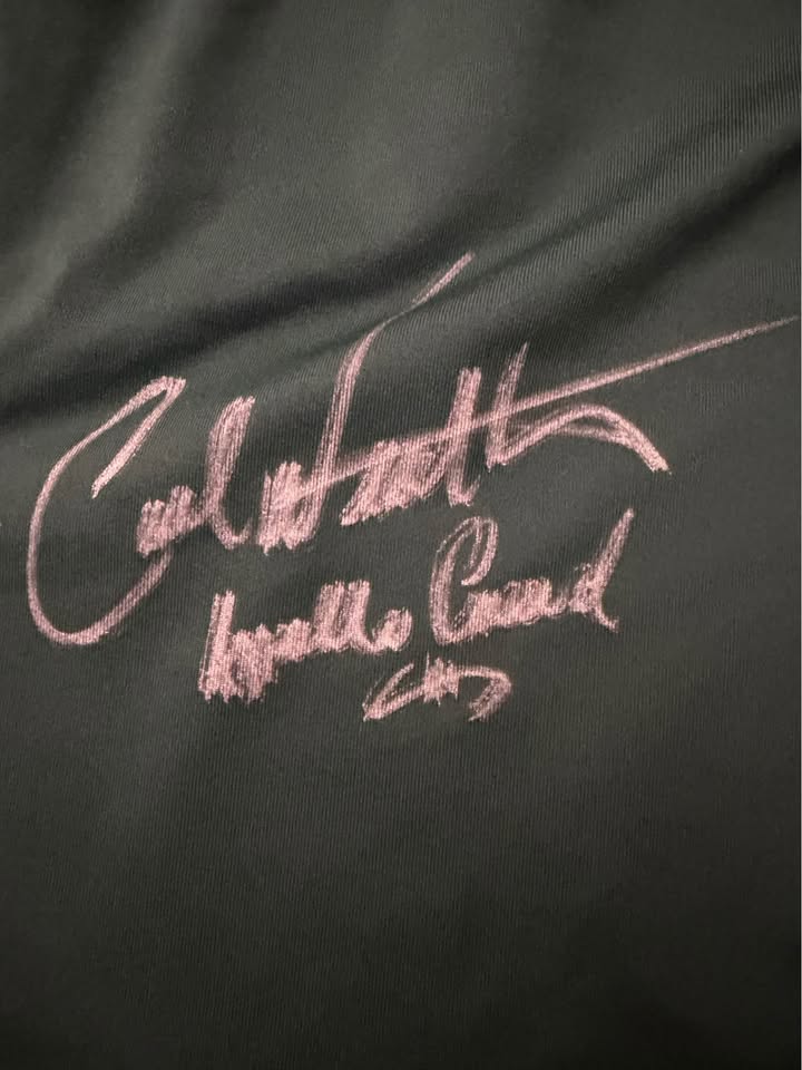 🥊 Carl Weathers Autographed Apollo Creed Boxing Trunks – “There Is No Tomorrow” Training Scene