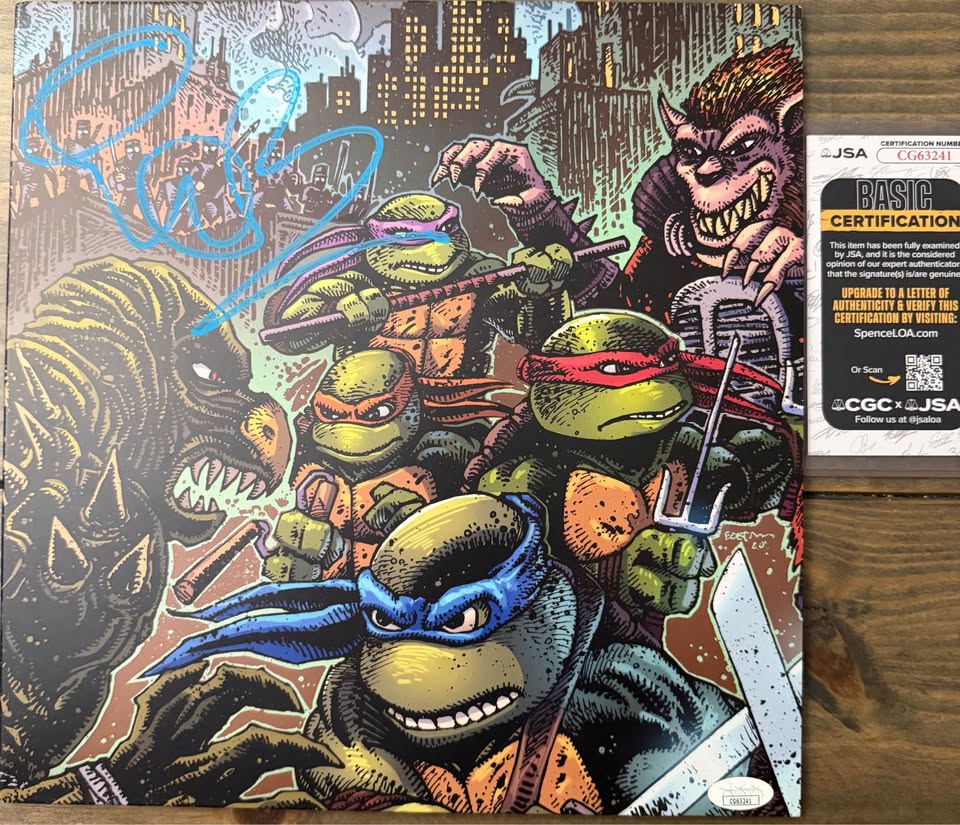🐢🎶 Vanilla Ice Signed TMNT II “Secret of the Ooze” Vinyl LP – JSA Certified 🎶🐢