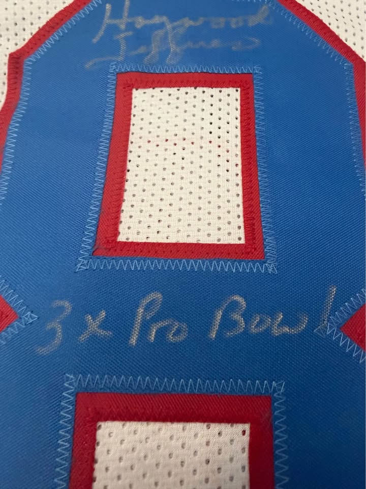 🔥 Haywood Jeffires Signed Houston Oilers Jersey (Wilder Side of Sports)