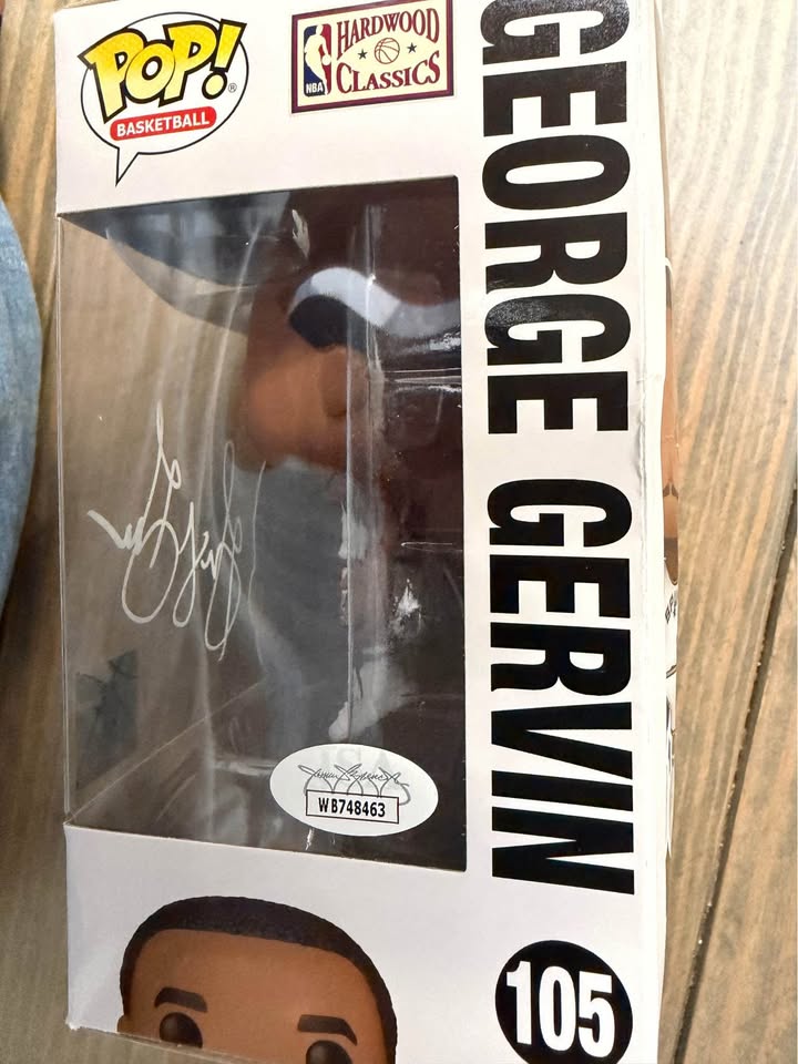 🏀 George “The Iceman” Gervin Signed Funko Pop! #105 – JSA Witnessed 🏀