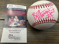 ⚾️ Bret Hart Signed Official Rawlings MLB Baseball – JSA Certified – Pink Ink Auto 💗