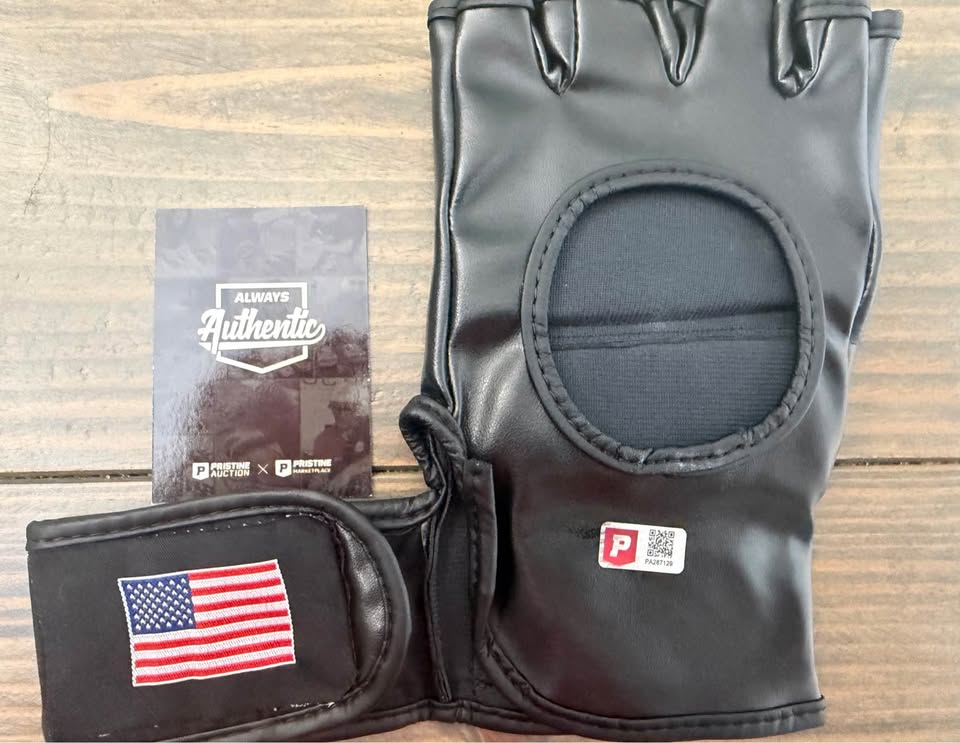 🥊Bryce Mitchell Signed Replica UFC Glove – “Thug Nasty” Inscription – Pristine Authenticated