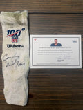 🏈 Carson Wentz Dual-Signed Game-Used QB Towel + Autographed COA – Fanatics Authenticated