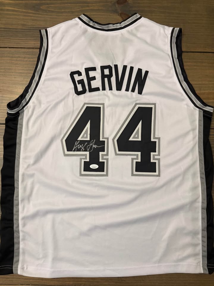 🏀🔥 George Gervin “Iceman” Signed Jersey (JSA Witnessed) Spurs Legend!