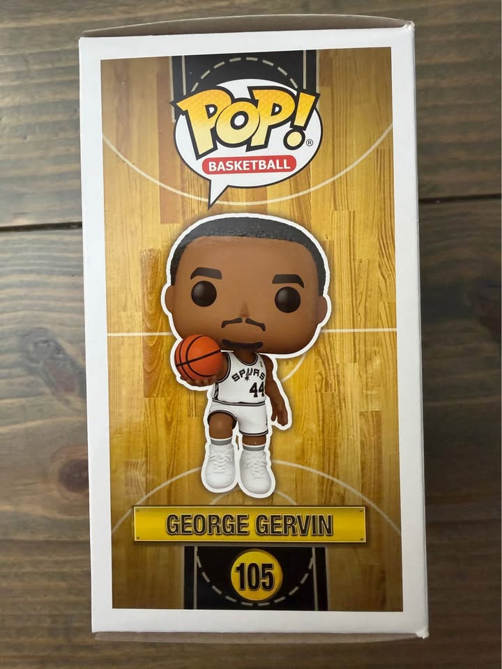 🏀 George “The Iceman” Gervin Signed Funko Pop! #105 – JSA Witnessed 🏀
