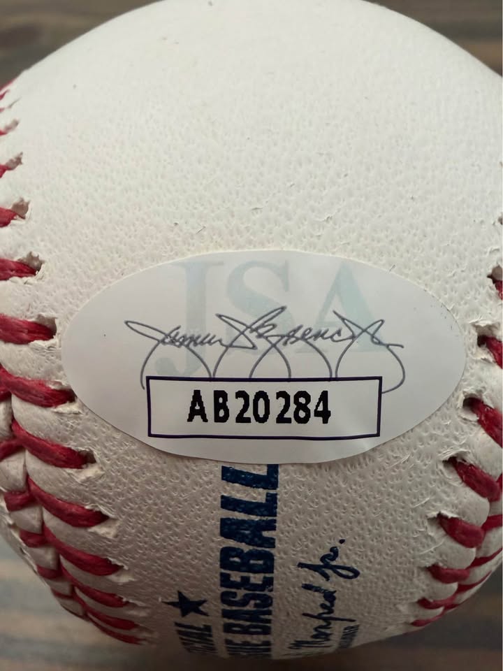 ⚾️ Bret Hart Signed Official Rawlings MLB Baseball – JSA Certified – Pink Ink Auto 💗