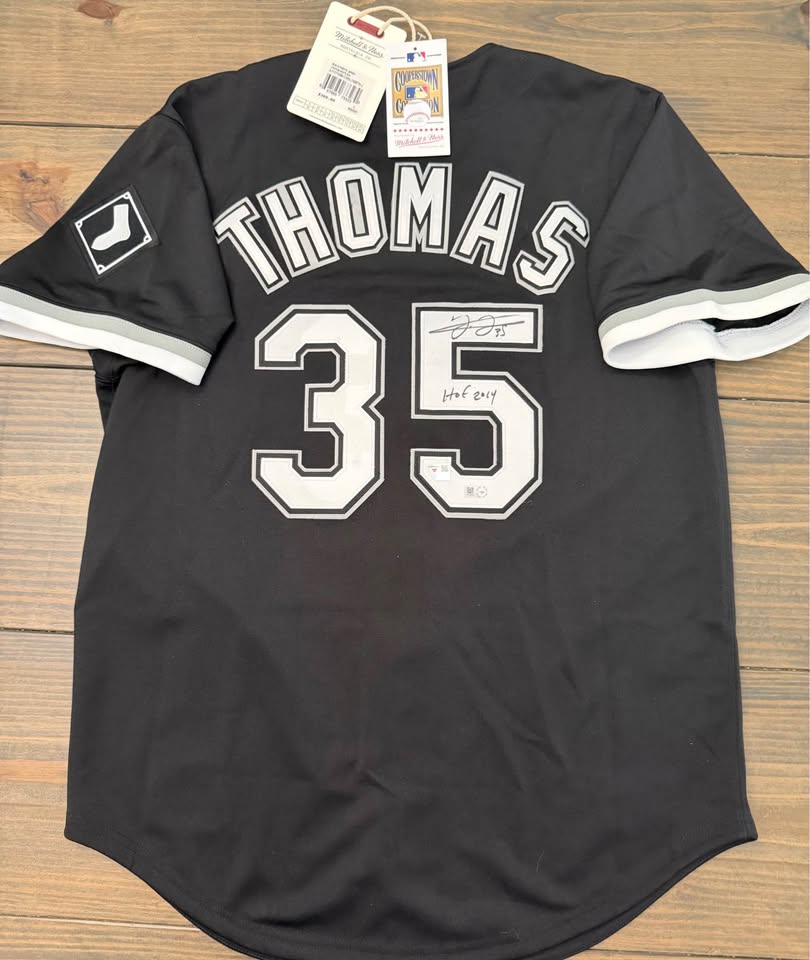 ⚾Frank Thomas Autographed Chicago White Sox PREMIUM Mitchell & Ness Cooperstown Collection Jersey –