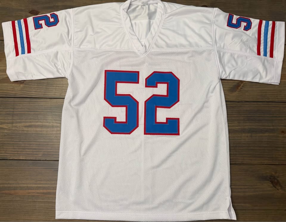 🔥 Robert Brazile Signed Houston Oilers Jersey – HOF ’18 + “Dr. Doom” + 7X PB ✍️
