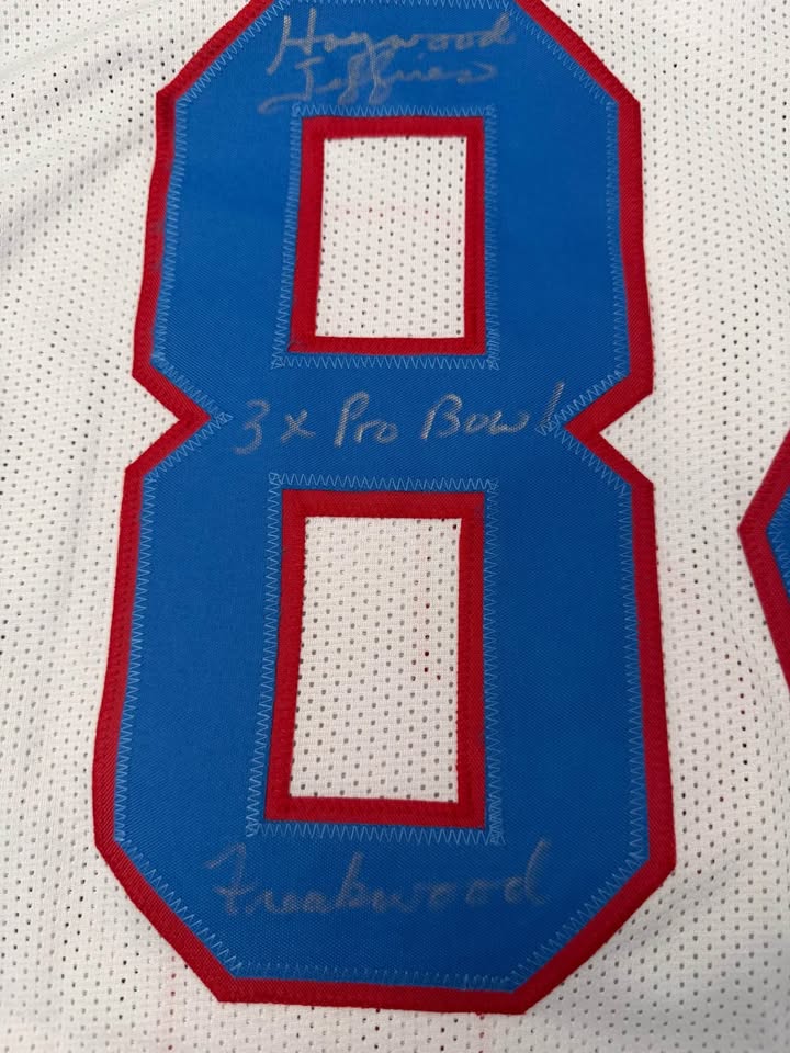 🔥 Haywood Jeffires Signed Houston Oilers Jersey (Wilder Side of Sports)