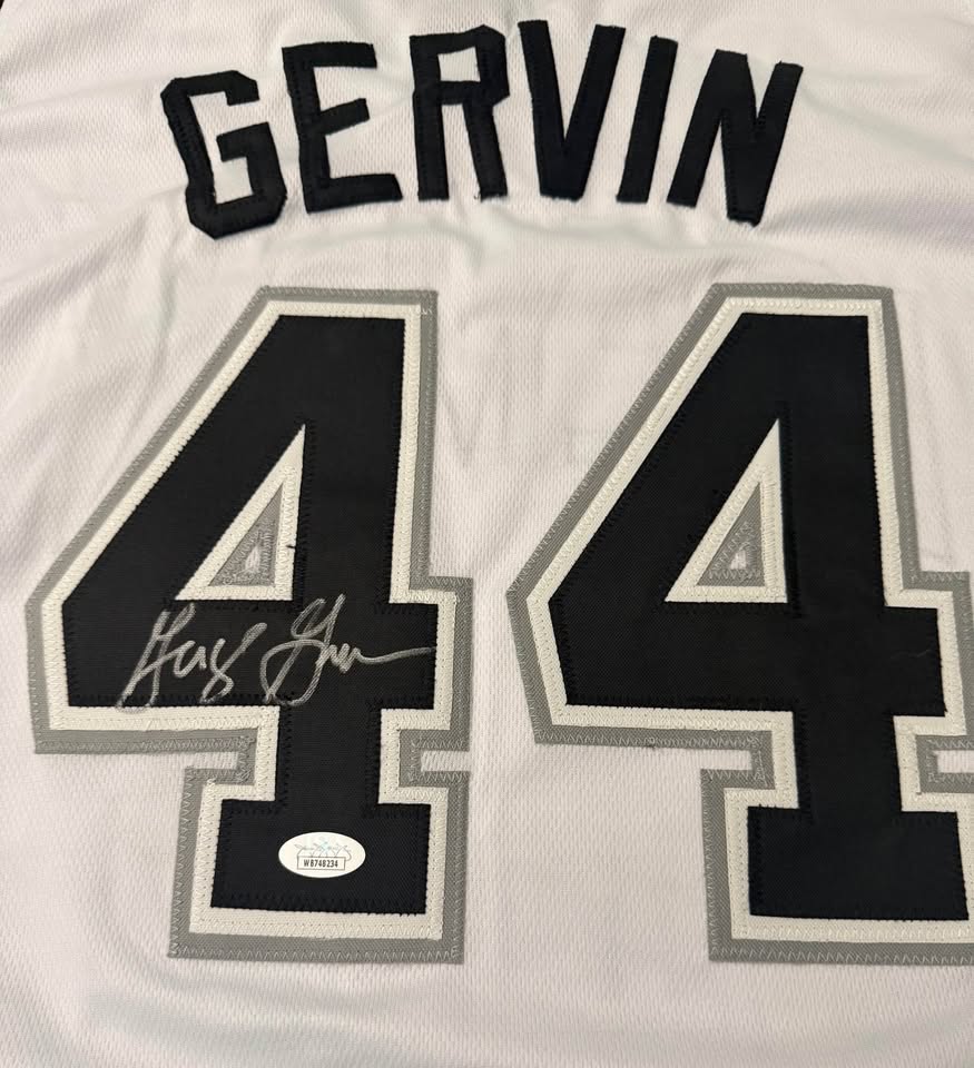 🏀🔥 George Gervin “Iceman” Signed Jersey (JSA Witnessed) Spurs Legend!