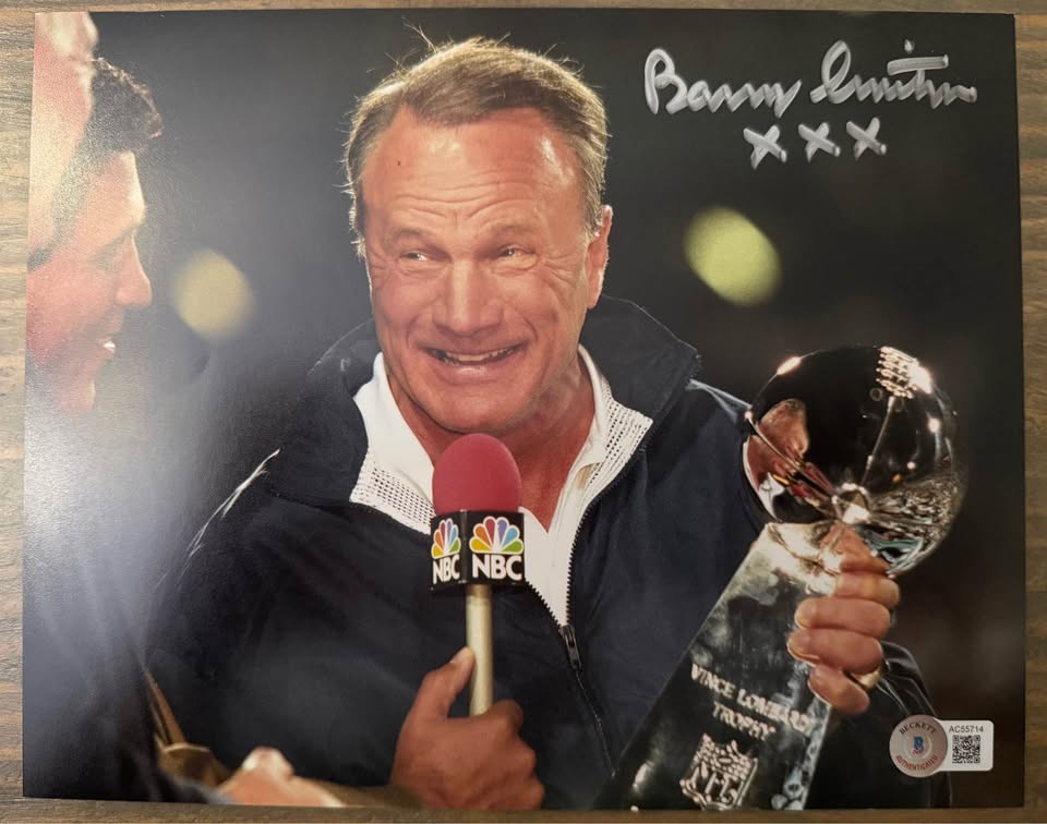 🏈 Barry Switzer Signed 8x10 Photo “XXX” Inscription (Beckett AC55714) Cowboys