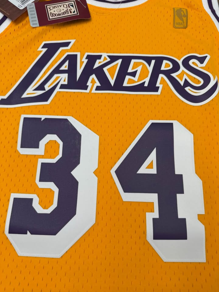 🏀 Shaquille O’Neal Signed Lakers Mitchell & Ness Jersey – Beckett Witnessed