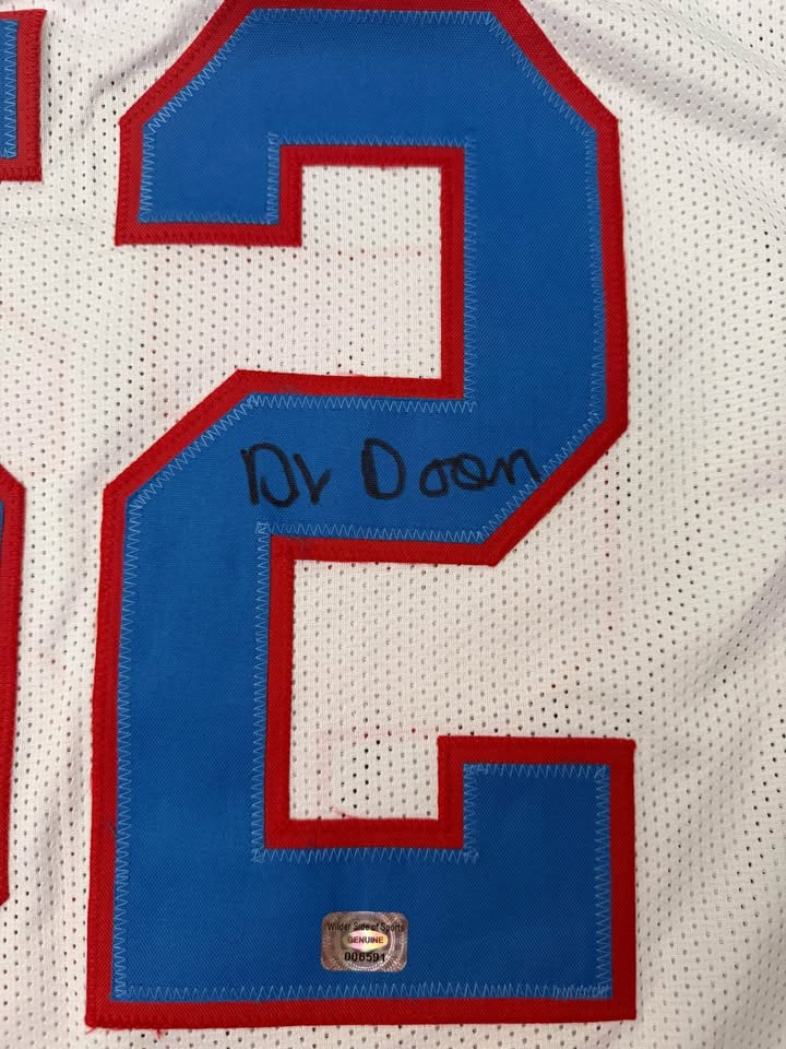 🔥 Robert Brazile Signed Houston Oilers Jersey – HOF ’18 + “Dr. Doom” + 7X PB ✍️