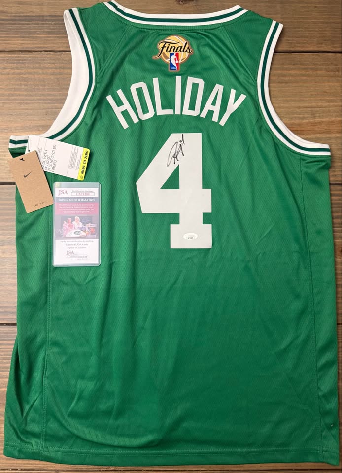 🏀 Nike Jrue Holiday Signed Boston Finals Jersey – JSA Certified – Size 48 (Large) – New w/ Tags