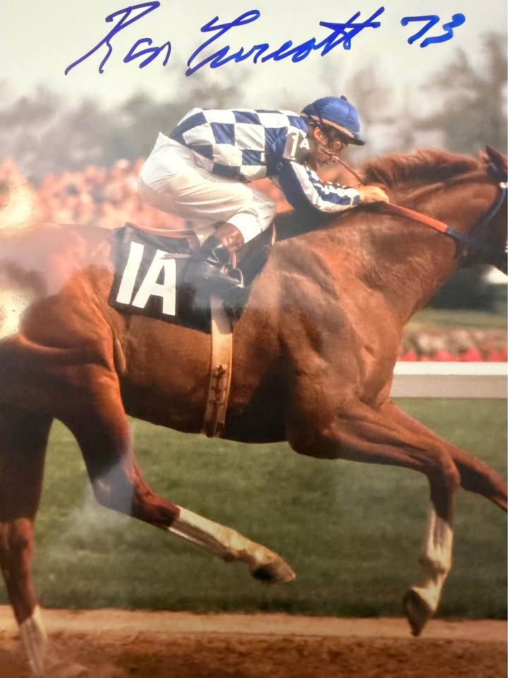 Ron Turcotte Signed Horse Racing Photo 8x10 Beckett Authenticated (BT95166) “73”