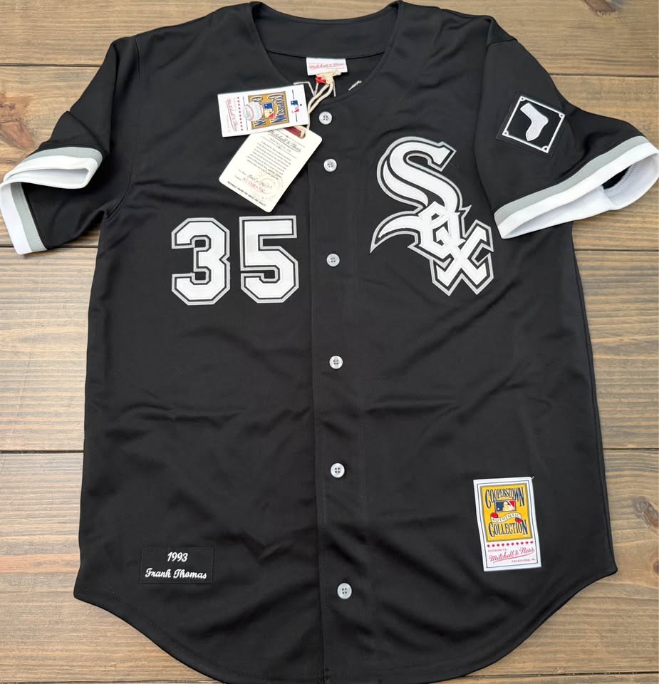 ⚾Frank Thomas Autographed Chicago White Sox PREMIUM Mitchell & Ness Cooperstown Collection Jersey –