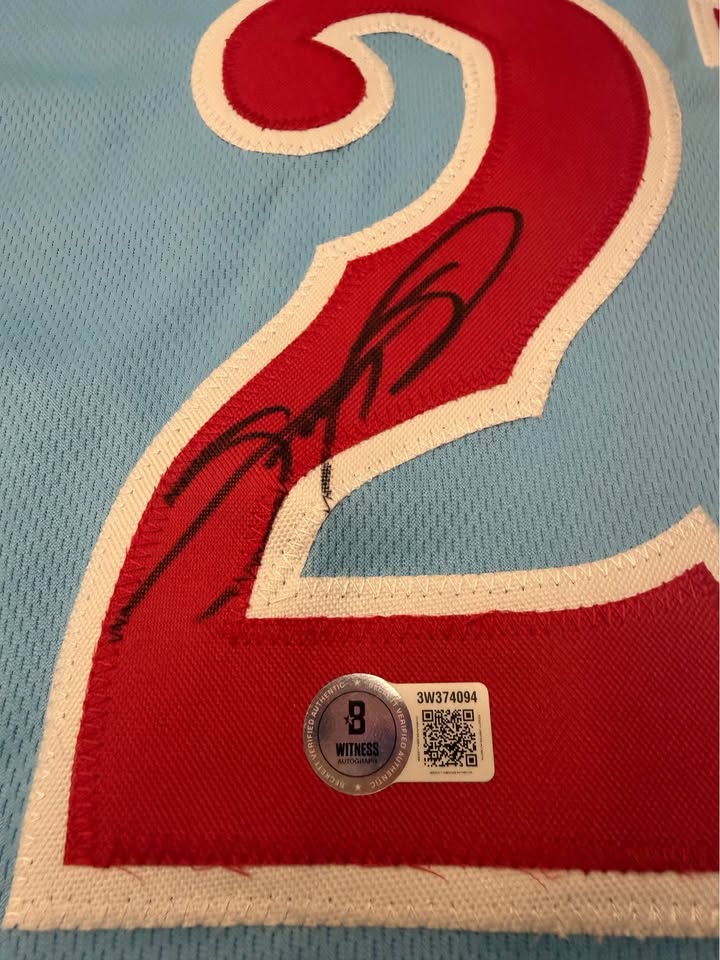 Sammy “Slammin’ Sammy” Sosa Autographed Custom Jersey (Beckett Witnessed!)