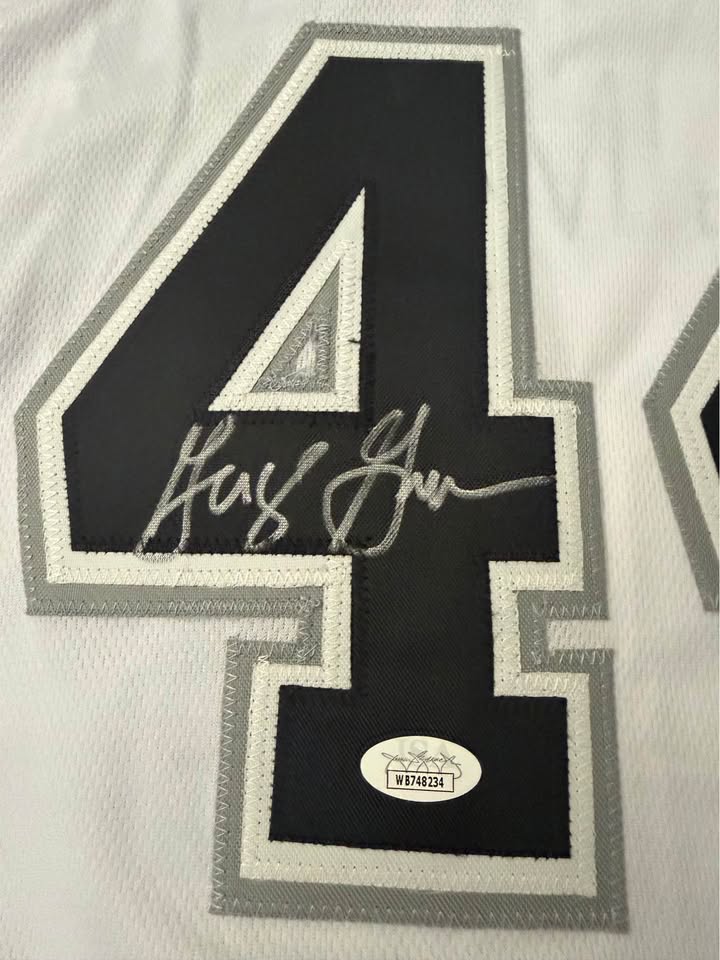 🏀🔥 George Gervin “Iceman” Signed Jersey (JSA Witnessed) Spurs Legend!