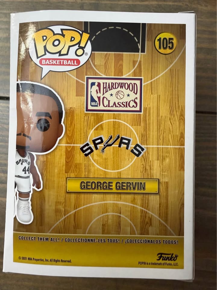 🏀 George “The Iceman” Gervin Signed Funko Pop! #105 – JSA Witnessed 🏀