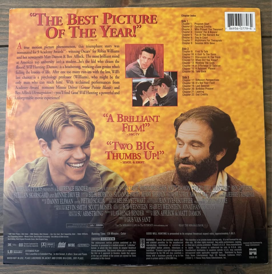 🎬 Matt Damon Signed “Good Will Hunting” LaserDisc (PSA Authentic) Rare Collector Piece!