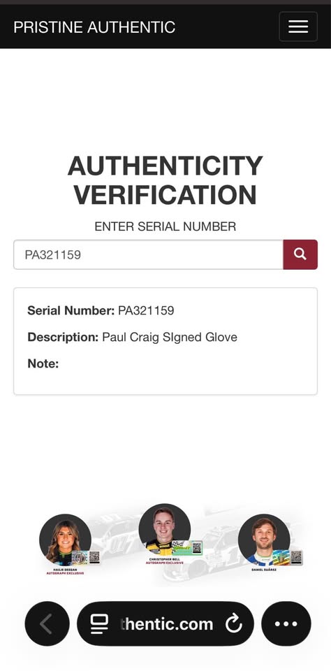 ✅ PAUL CRAIG Signed MMA Glove (Pristine Authentic)