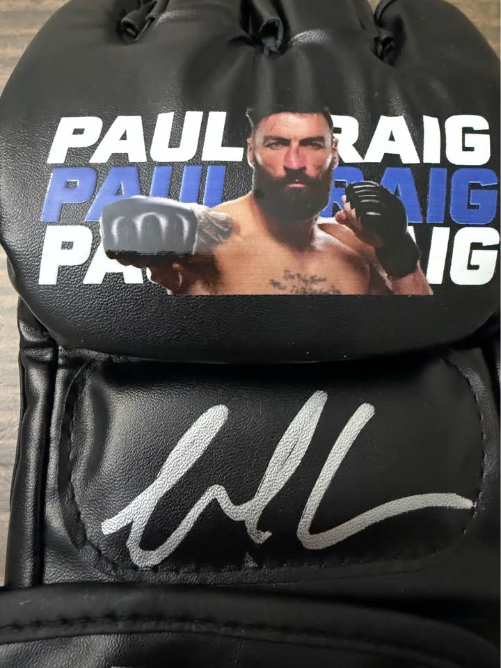 ✅ PAUL CRAIG Signed MMA Glove (Pristine Authentic)