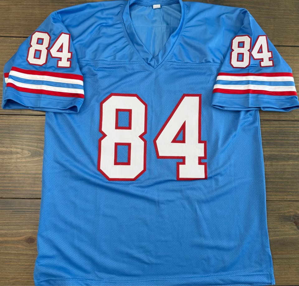 🏈 Haywood Jeffires Signed Houston Oilers Jersey – “3X Pro Bowl” Inscription 🏈