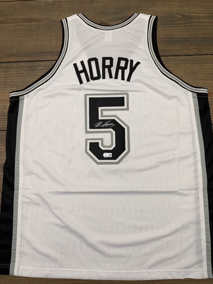 🏀 Robert “Big Shot Bob” Horry Signed Custom Jersey – Beckett Witnessed