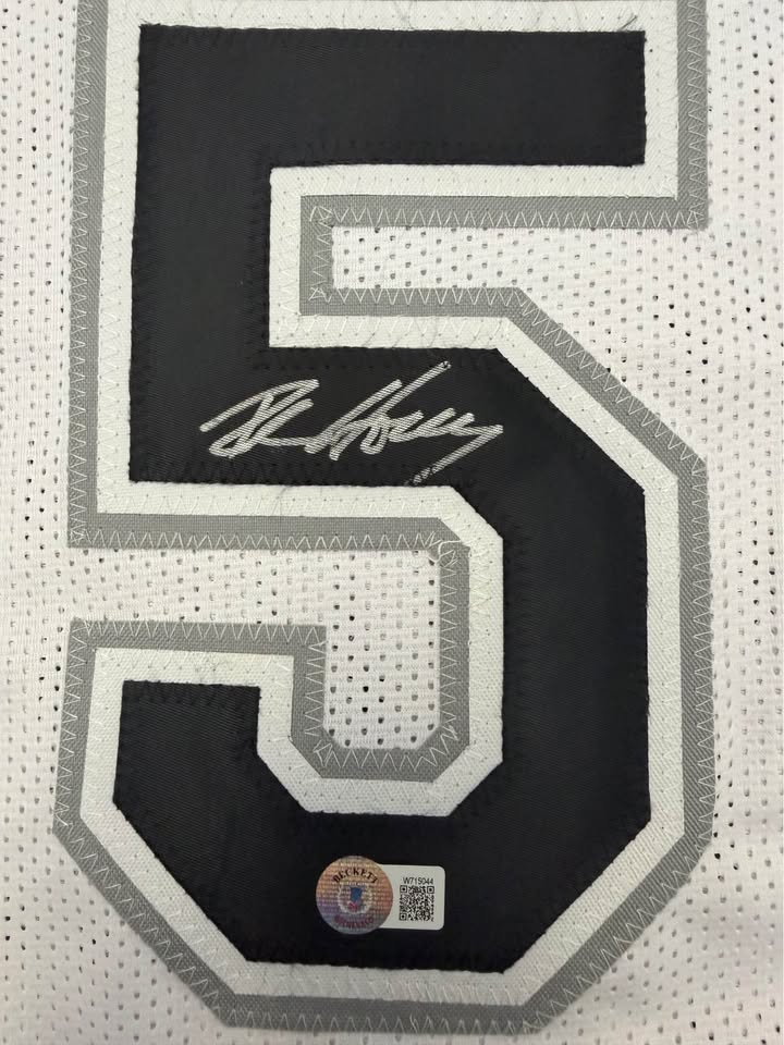 🏀 Robert “Big Shot Bob” Horry Signed Custom Jersey – Beckett Witnessed