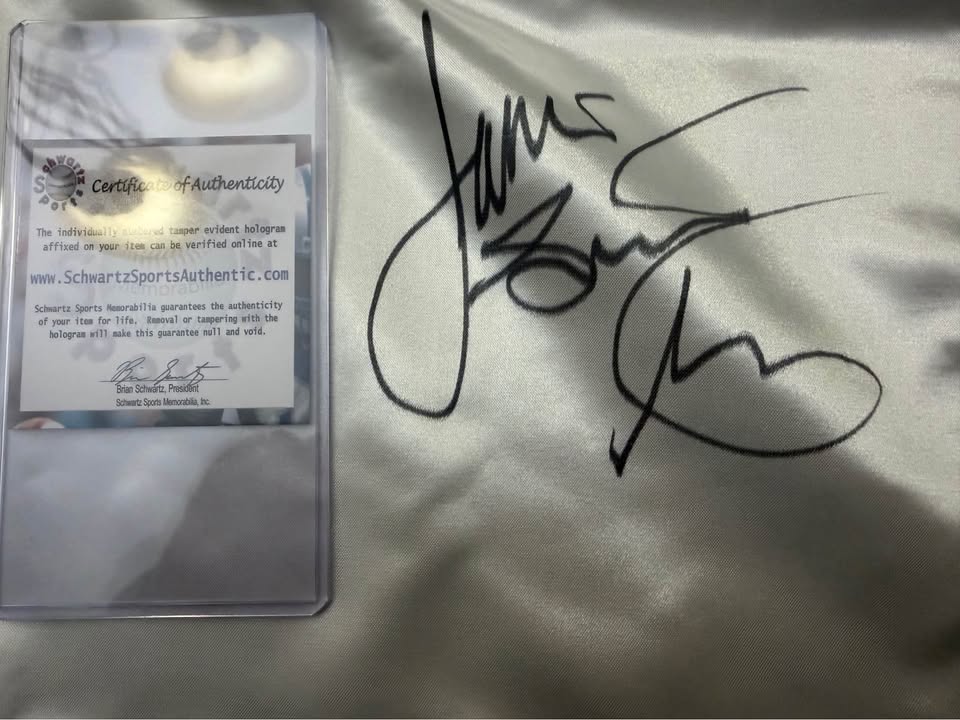 ✅ James Toney Signed Everlast Boxing Trunks “Lights Out” Schwartz COA