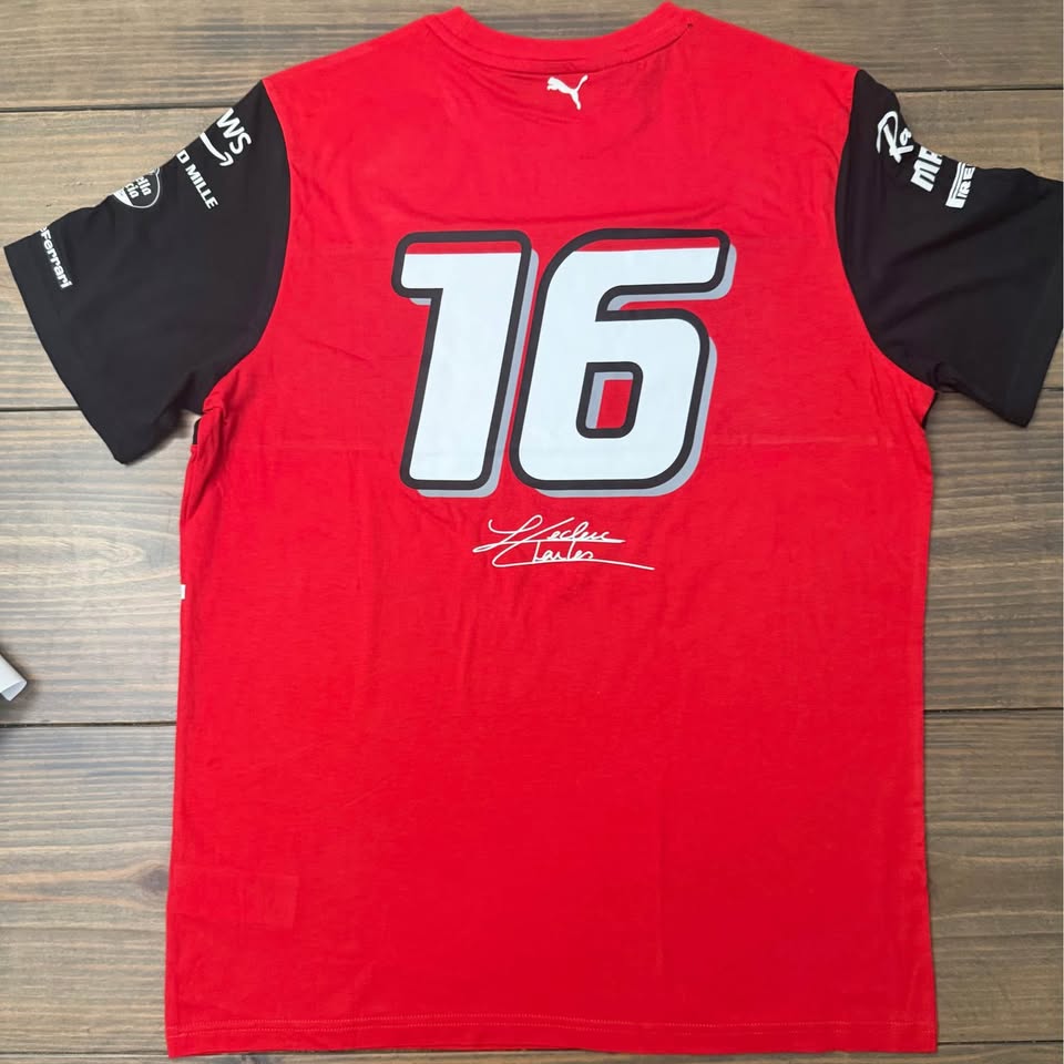 🏎️ Charles Leclerc Signed Scuderia Ferrari Team Shirt – Beckett Witnessed