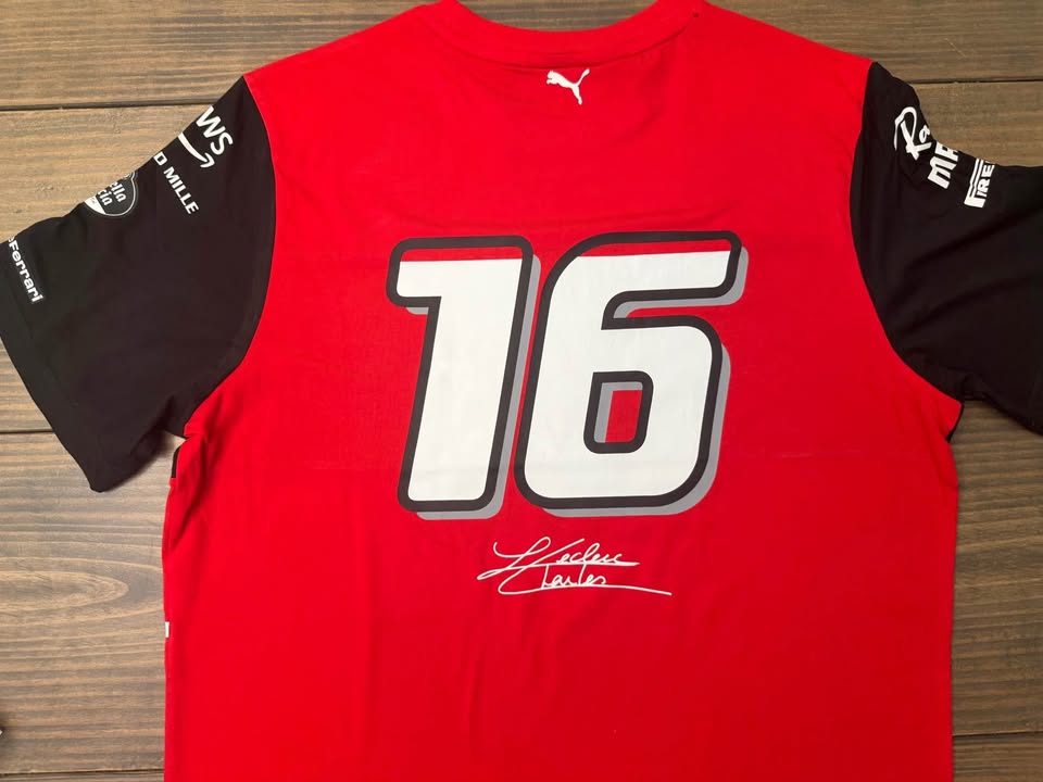 🏎️ Charles Leclerc Signed Scuderia Ferrari Team Shirt – Beckett Witnessed