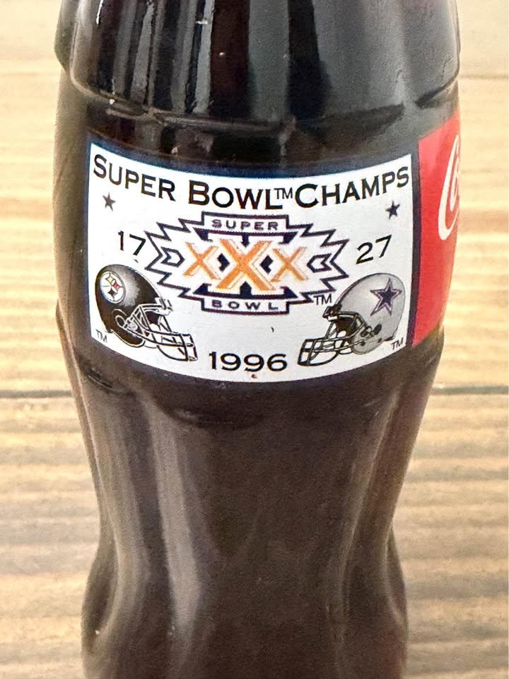 🏈🥤 Coca-Cola Super Bowl XXX Commemorative Bottle – 1996 Cowboys Championship Collectible 🥤🏈