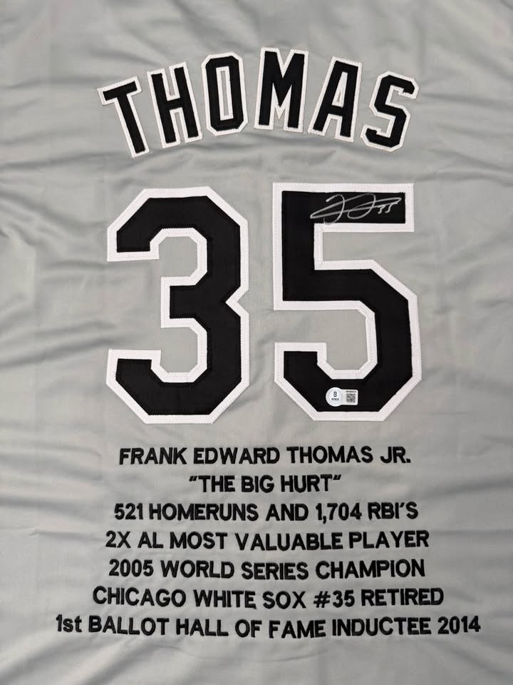 ⚾ Frank Thomas Signed Chicago White Sox Jersey (Beckett Witnessed) ⚾