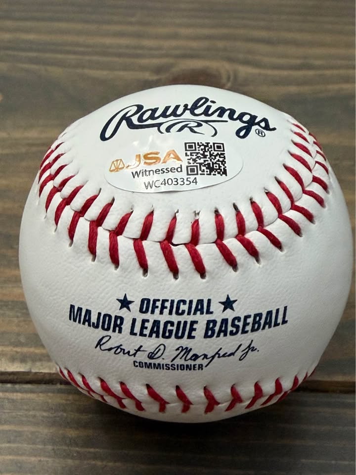 ⚾ Frank Thomas Signed White Sox Logo Baseball JSA Witnessed Authenticated Auto HOF “Big Hurt” ⚾