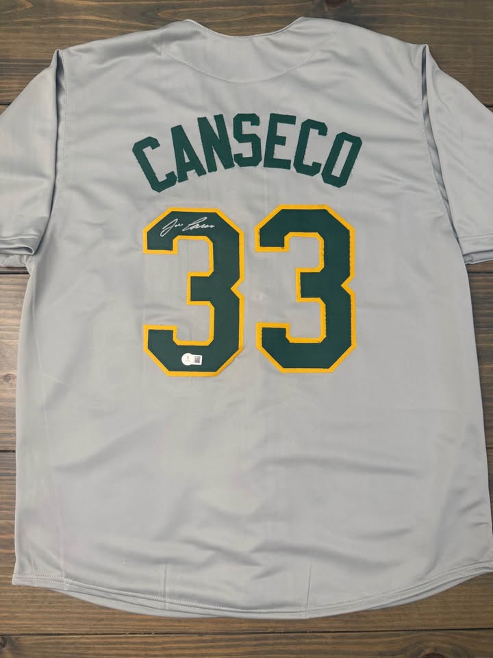 ⚾ Jose Canseco Signed Oakland Athletics Jersey – Beckett Witnessed BAS Auto